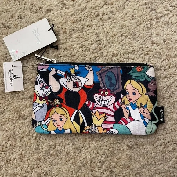 NWT Loungefly Disney Alice in Wonderland Makeup Bag